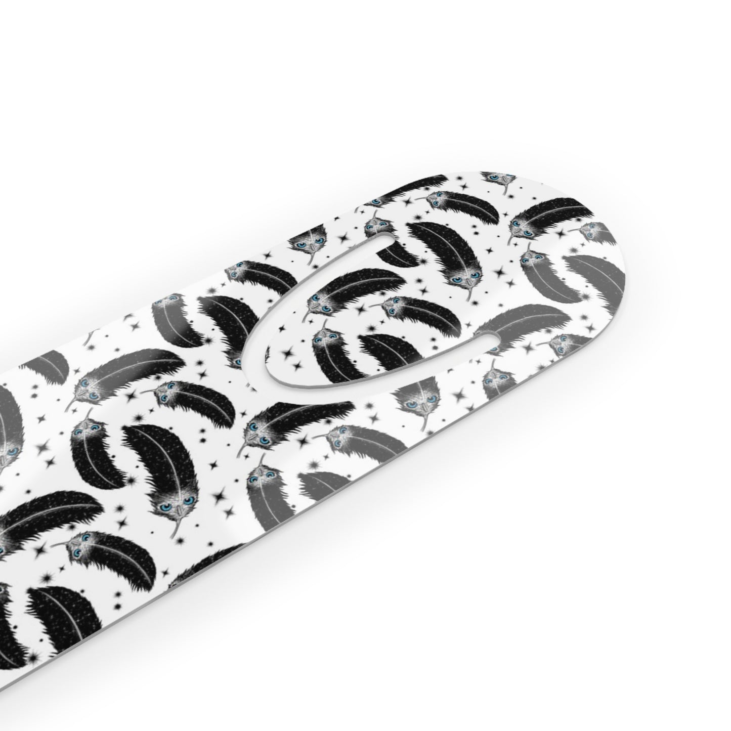 Enchanted Owl Feather Bookmark - Lightweight Aluminum Bookmark for Book Lovers