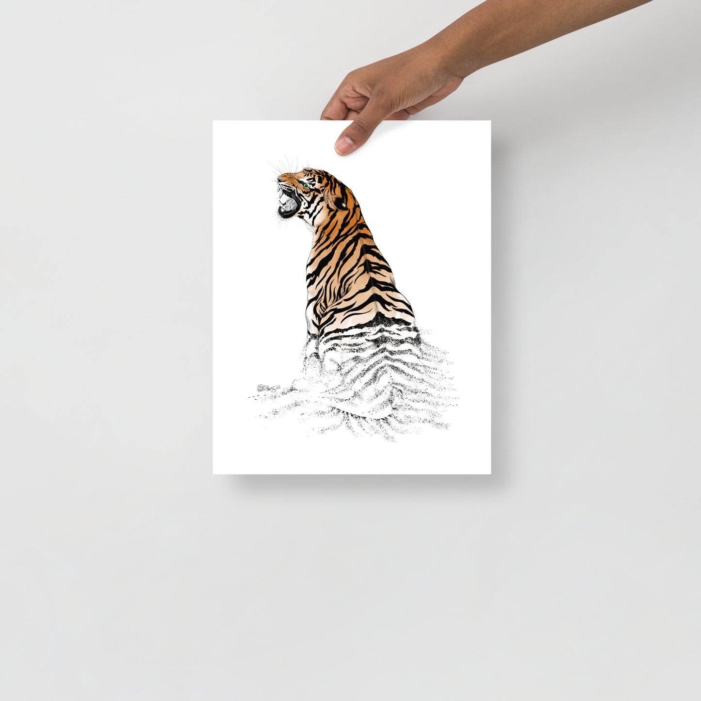 Vanishing Majesty: Endangered Tiger Poster