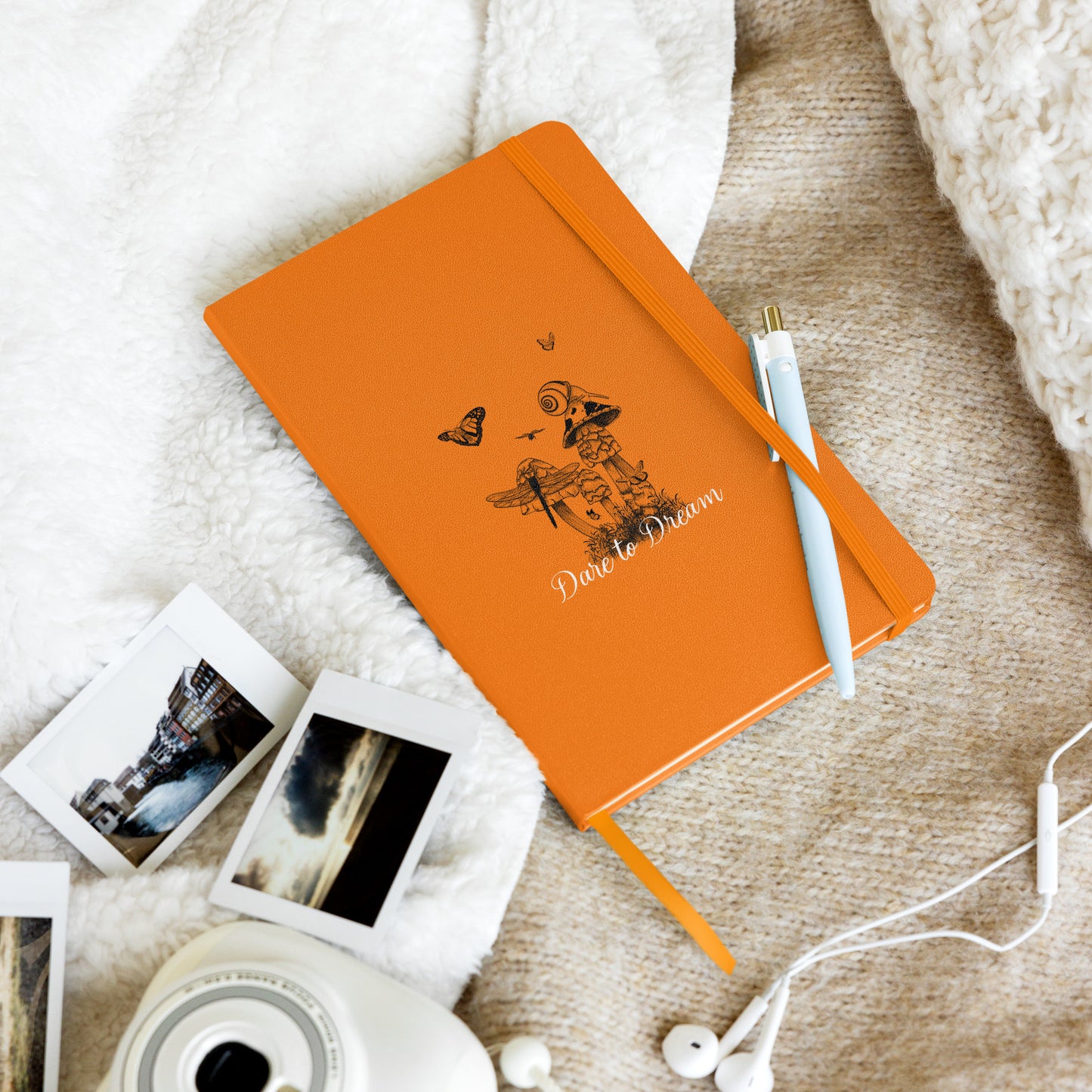 Whimsical Hardcover Notebook – Magical Animal Illustration, 3 Colors, 80 Lined Pages