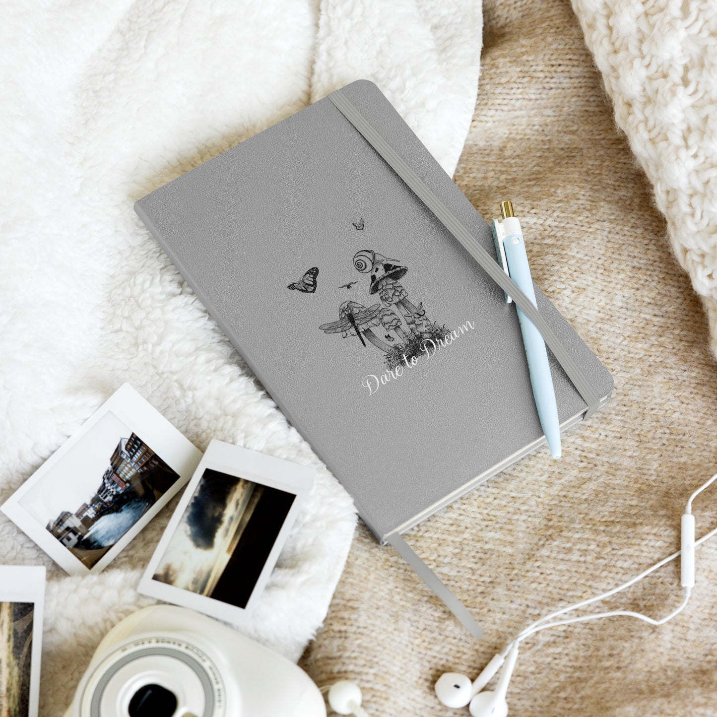 Whimsical Hardcover Notebook – Magical Animal Illustration, 3 Colors, 80 Lined Pages