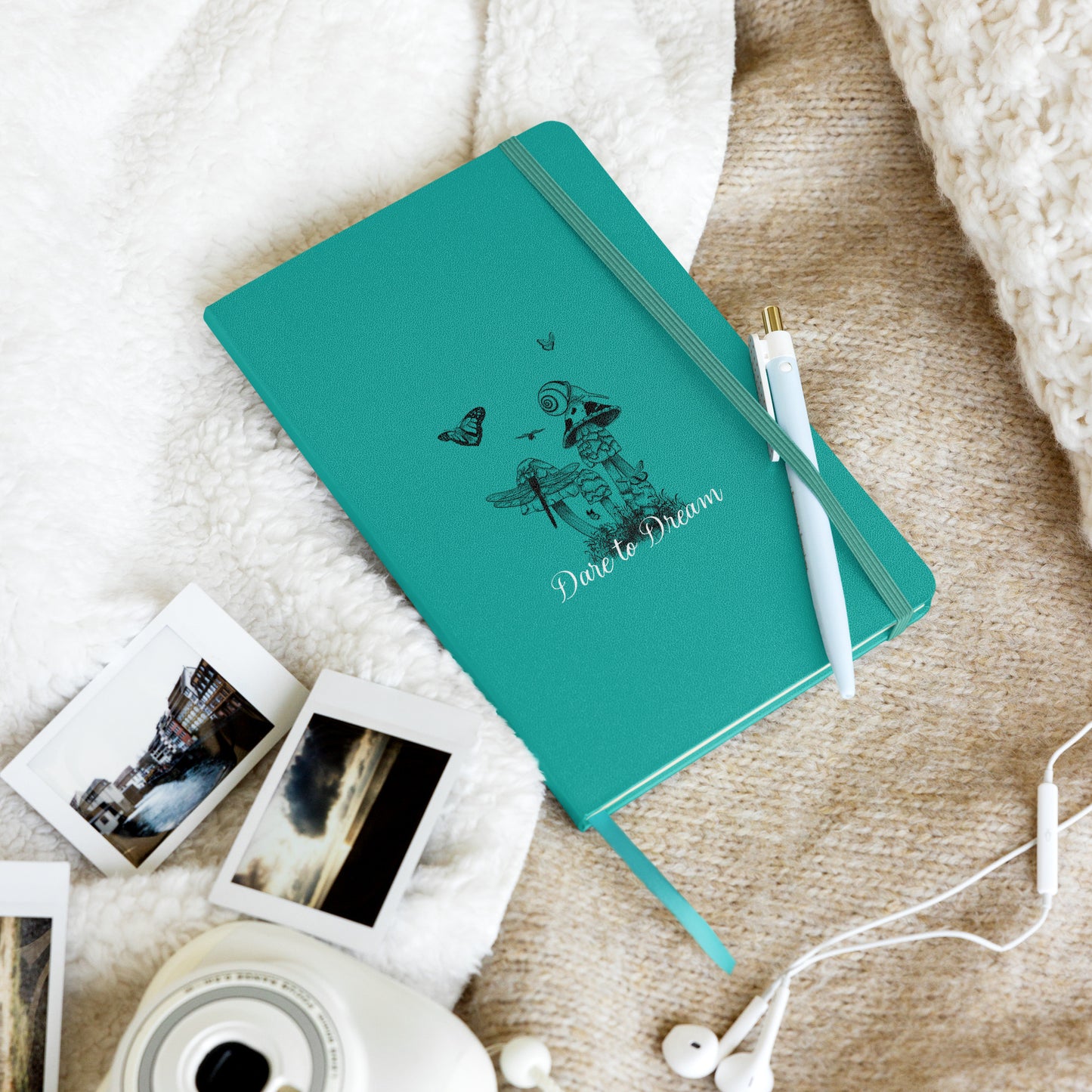 Whimsical Hardcover Notebook – Magical Animal Illustration, 3 Colors, 80 Lined Pages